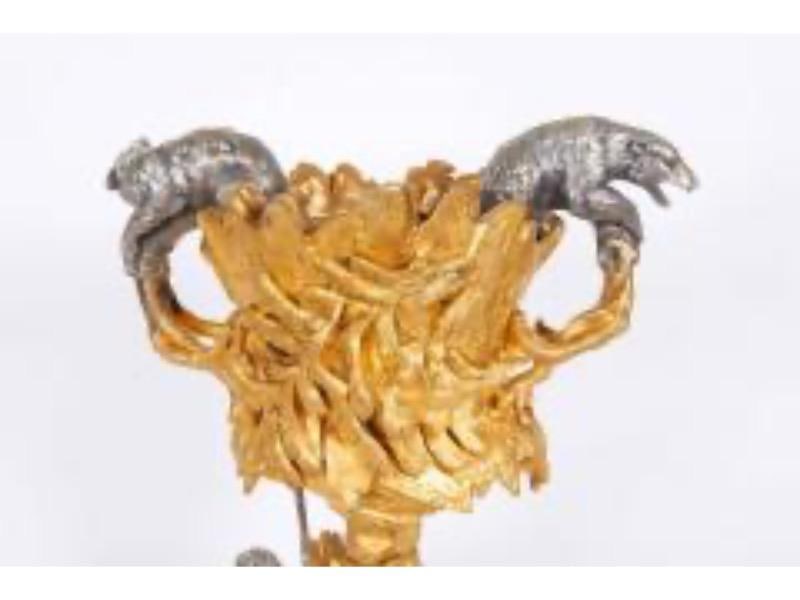 Important Ormolu and Silvered Bronze Figural Wine Cooler, Possibly Russian, 1860 - 3