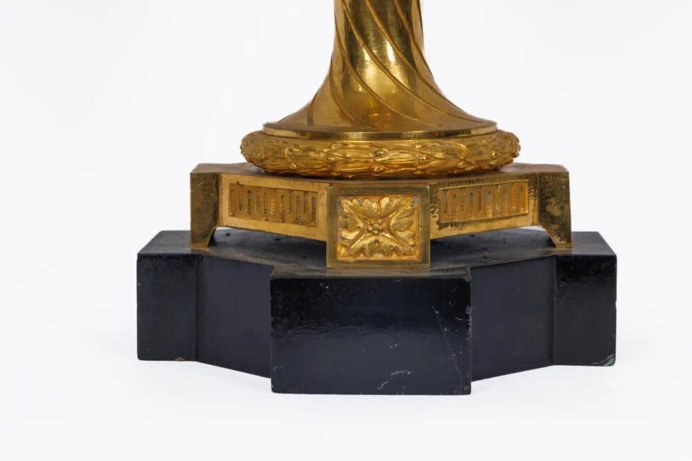 A Magnificent Pair of French Louis XVI Style Ormolu Vases - 4