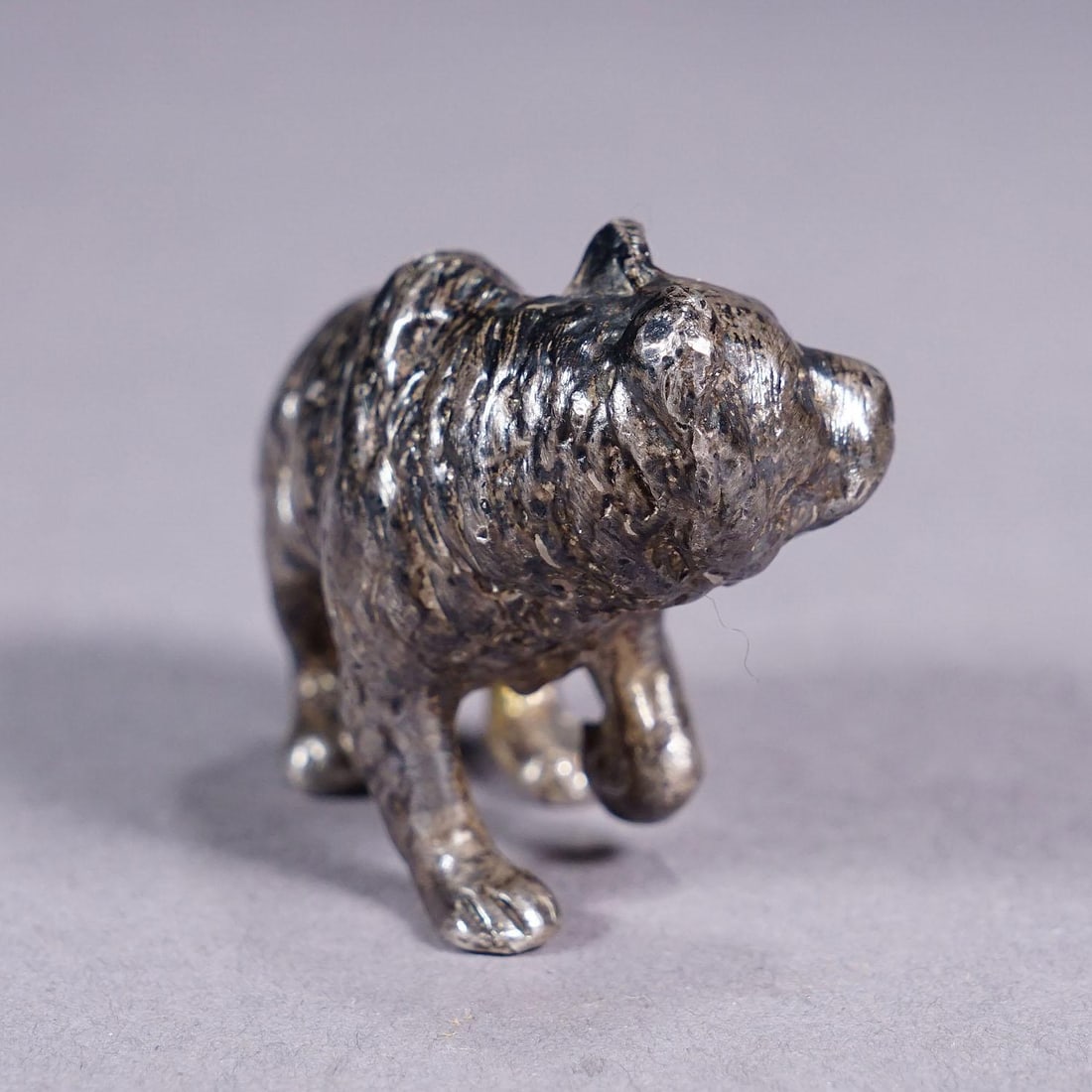 Vintage Silverplated Cast of a Strolling Bear - 3