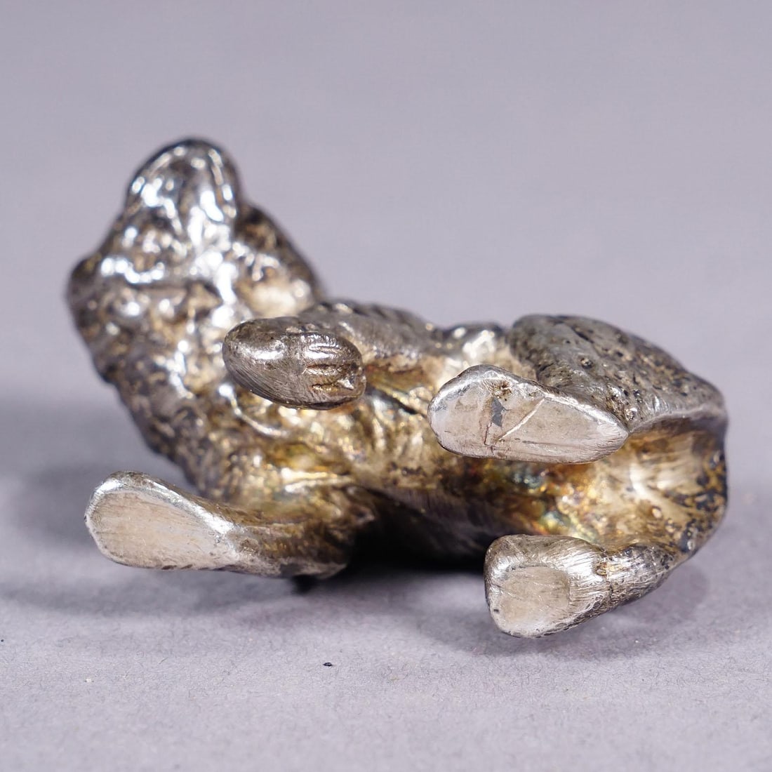 Vintage Silverplated Cast of a Strolling Bear - 5