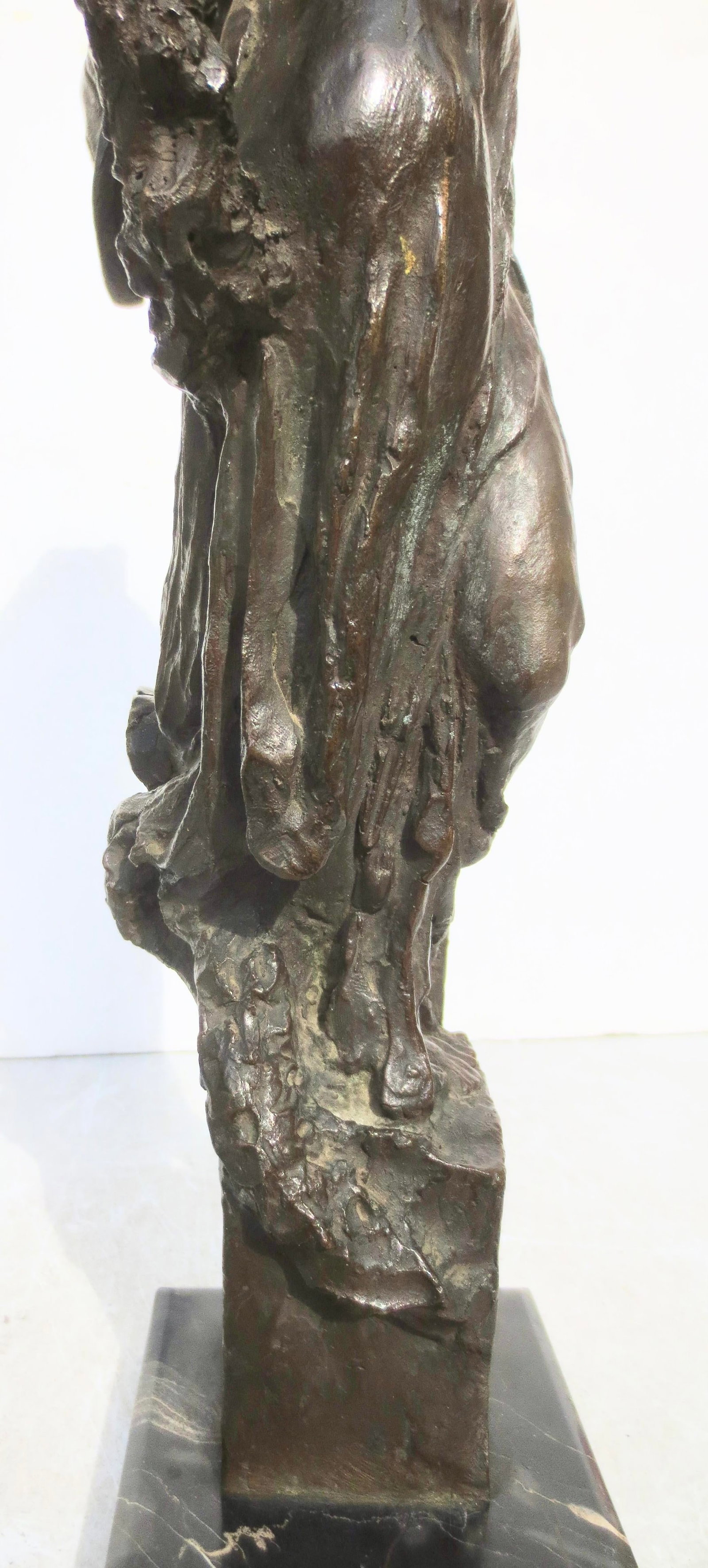 Italian Bronze Allegorical Figure by A. Stagliano Circa 1920 - 12
