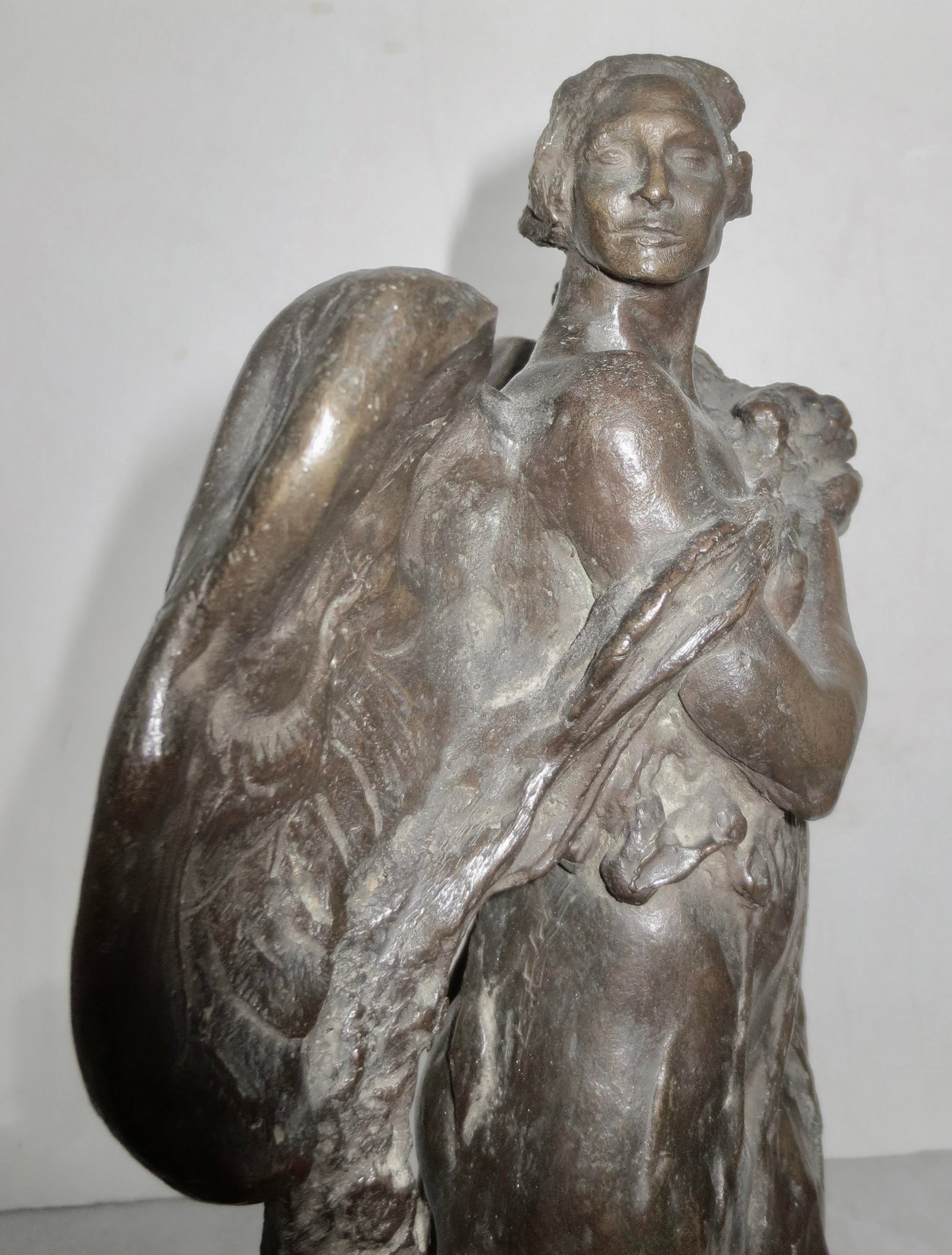 Italian Bronze Allegorical Figure by A. Stagliano Circa 1920 - 15
