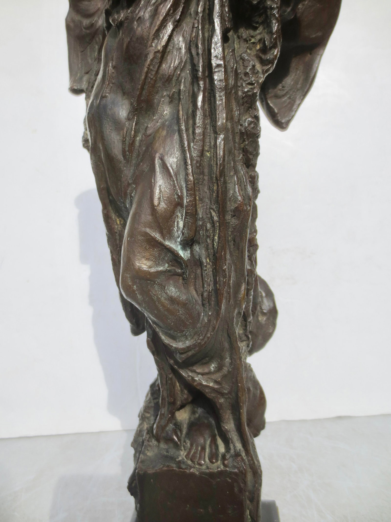 Italian Bronze Allegorical Figure by A. Stagliano Circa 1920 - 16