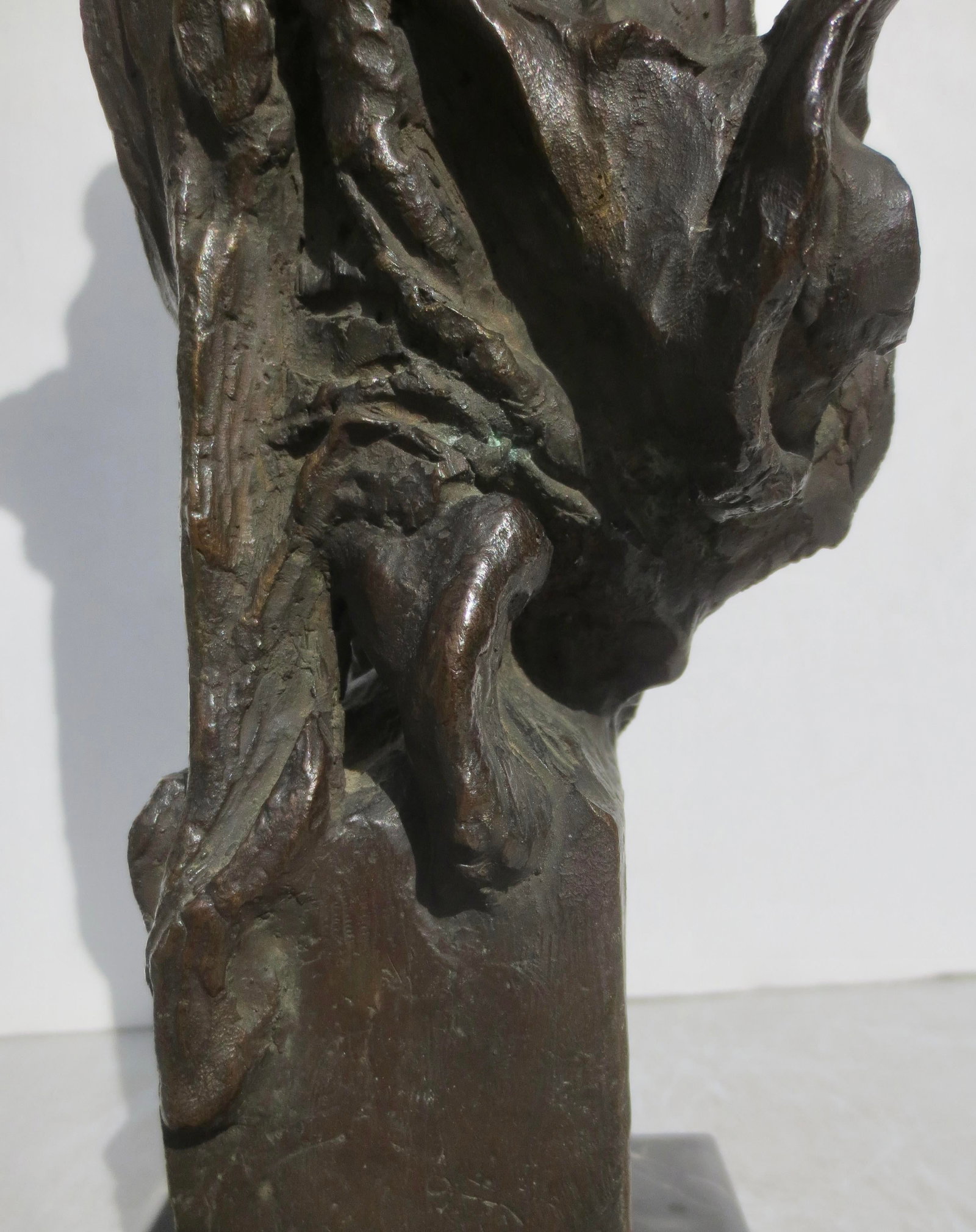 Italian Bronze Allegorical Figure by A. Stagliano Circa 1920 - 5