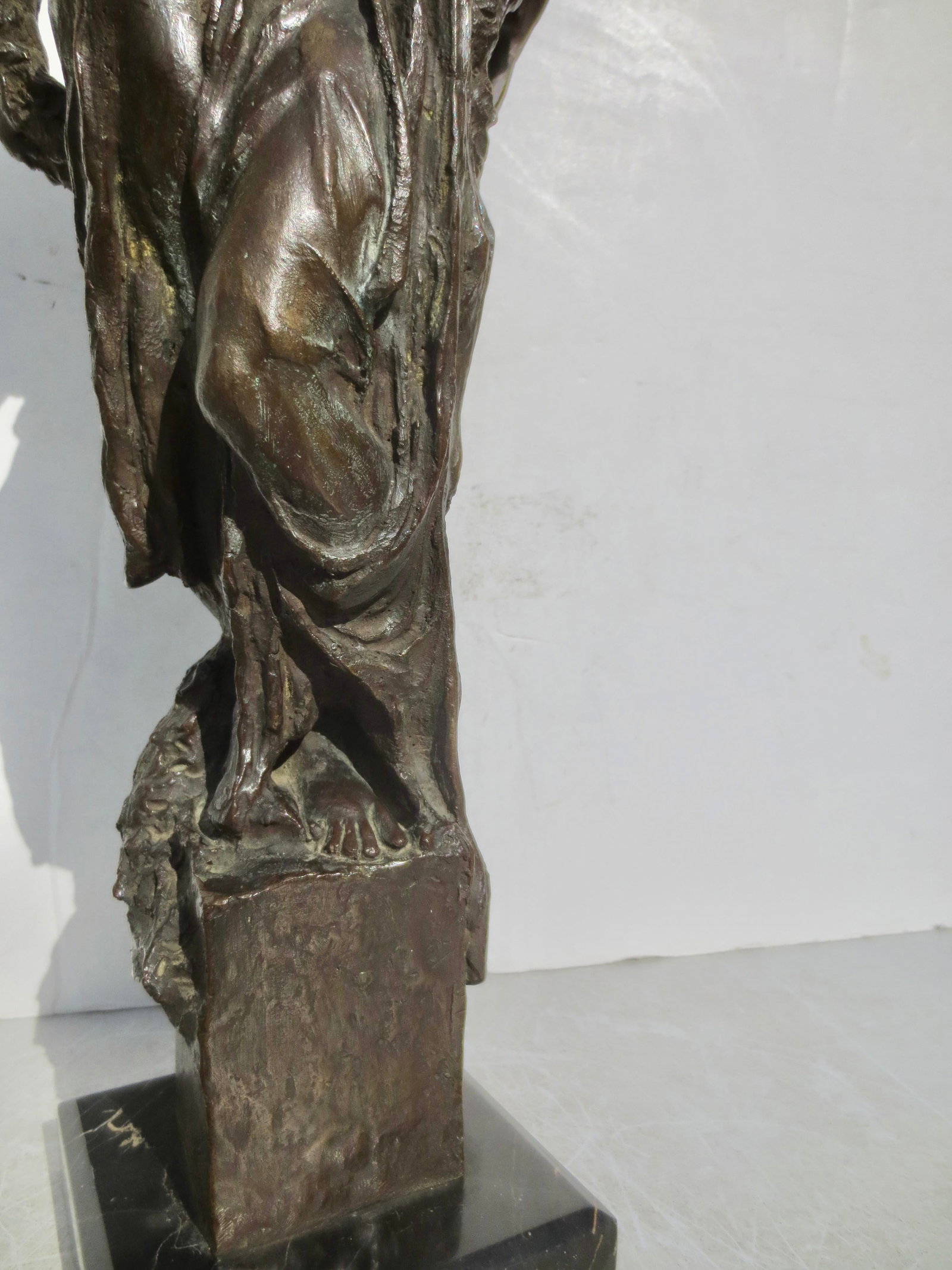 Italian Bronze Allegorical Figure by A. Stagliano Circa 1920 - 6