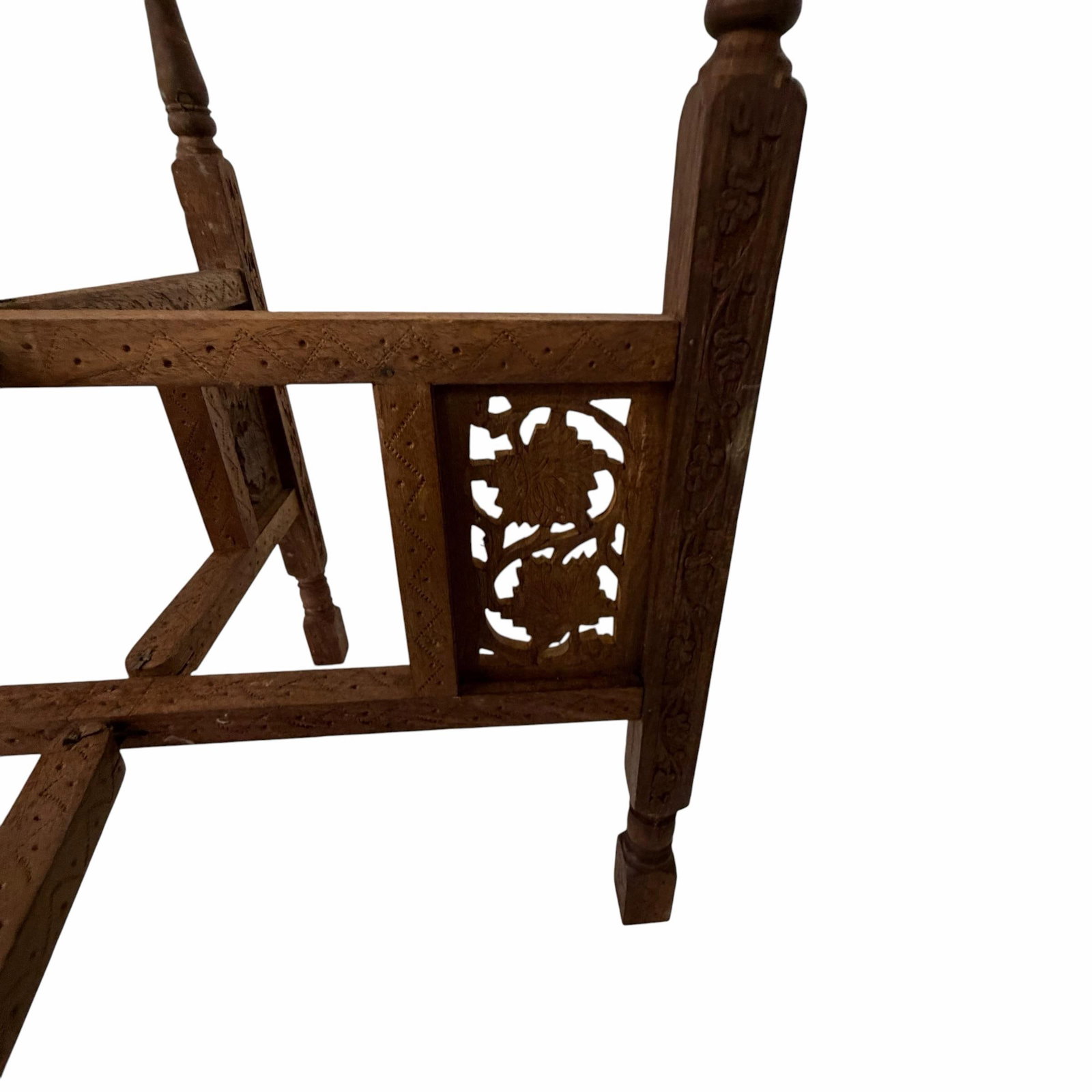 Vintage Anglo Indian Tray Table Stand - 3