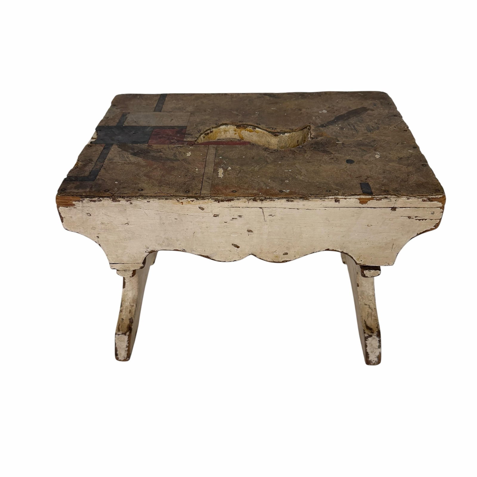 Antique Handmade One Step Bed Step or Step Stool - 2