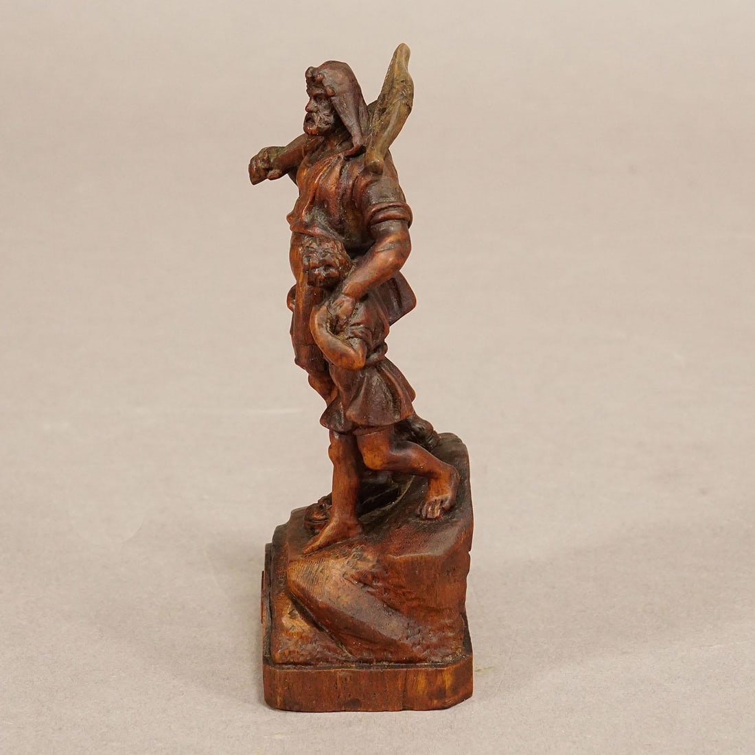 Antique Wooden Statue of Wilhelm Tell, Brienz Ca. 1900 - 4