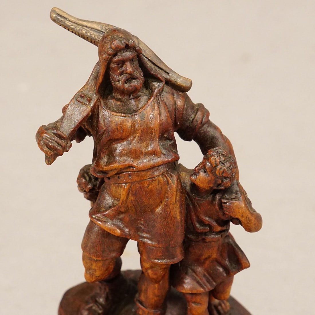 Antique Wooden Statue of Wilhelm Tell, Brienz Ca. 1900 - 5