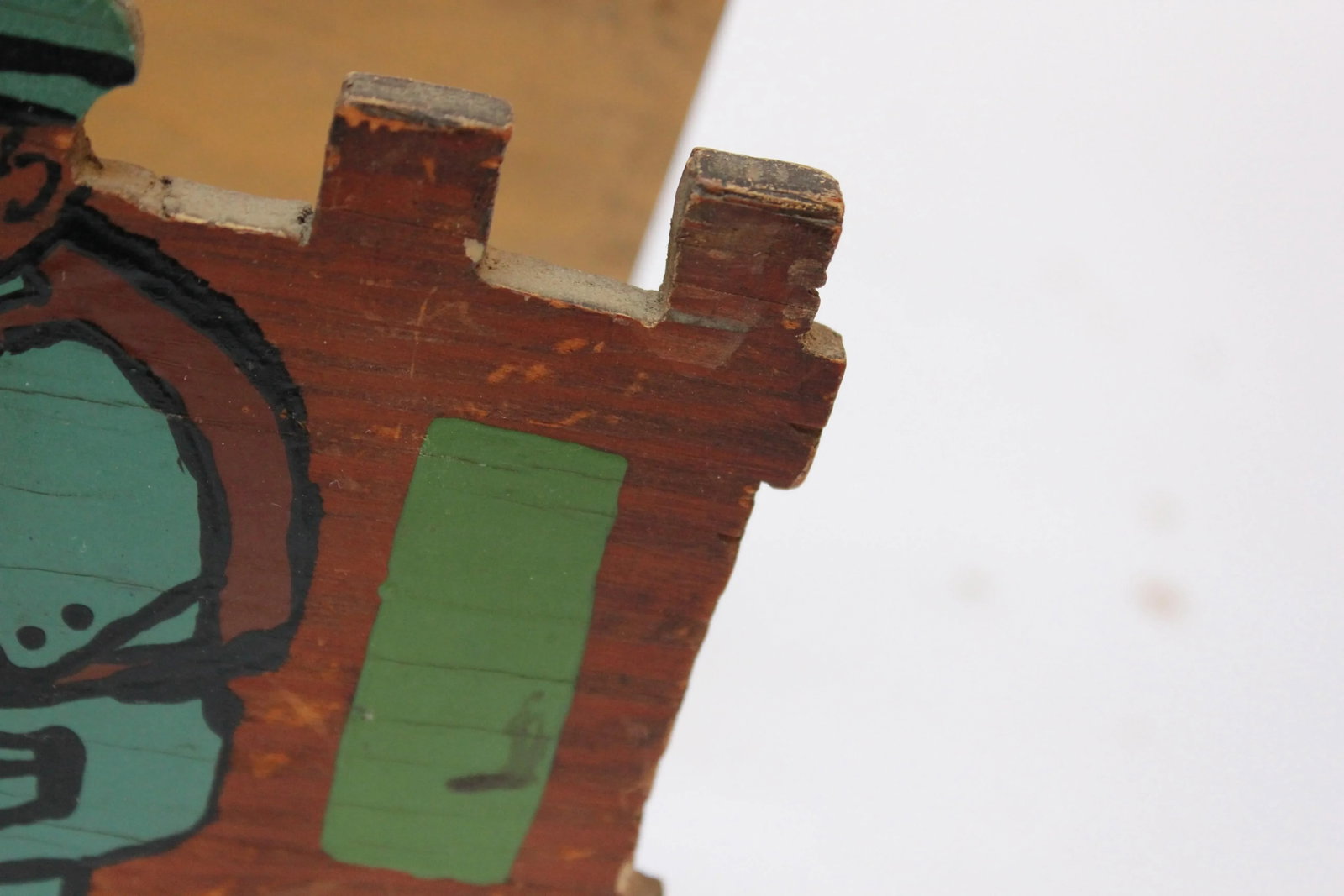 Vintage Folk Art Wooden "Postman" Letter Holder - 11