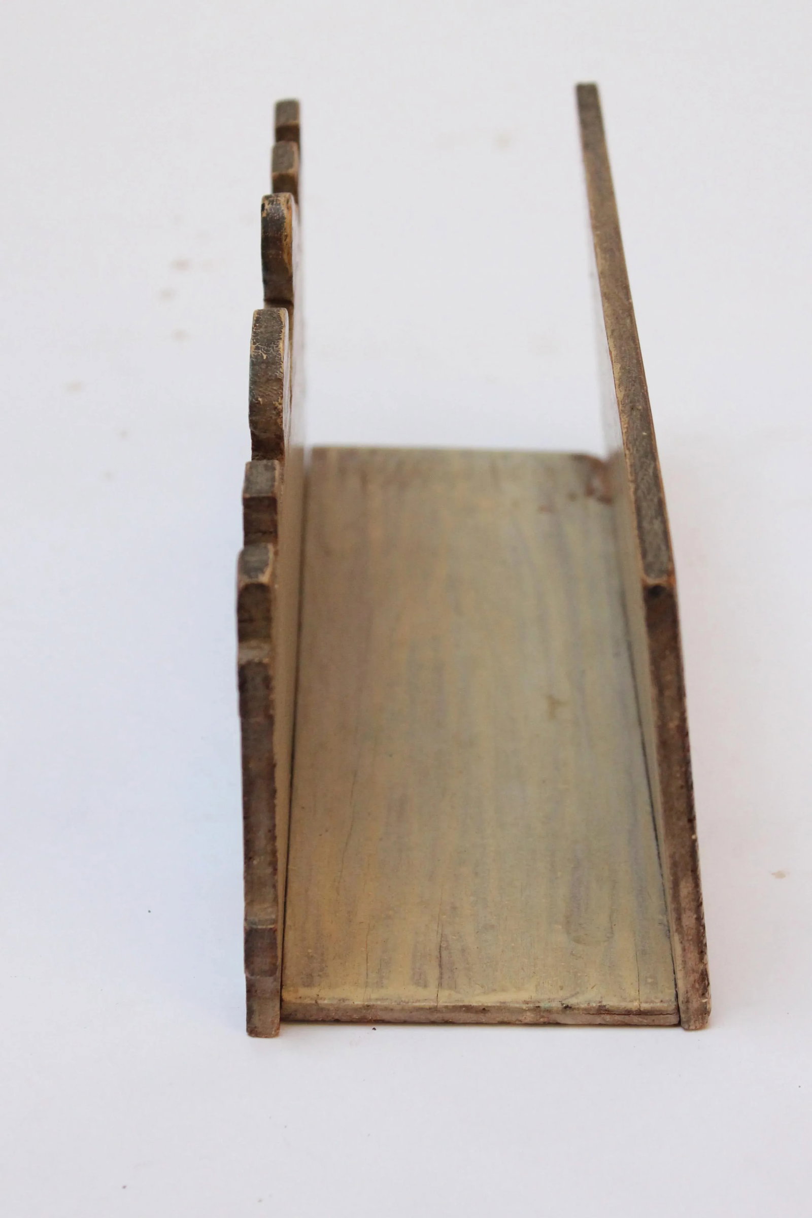 Vintage Folk Art Wooden "Postman" Letter Holder - 3