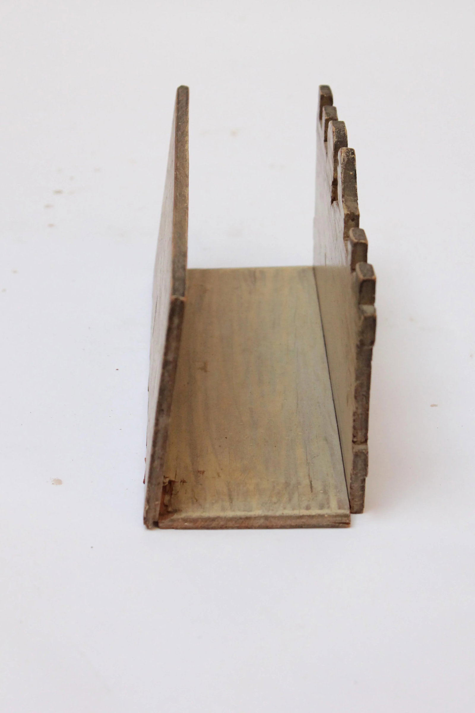 Vintage Folk Art Wooden "Postman" Letter Holder - 4