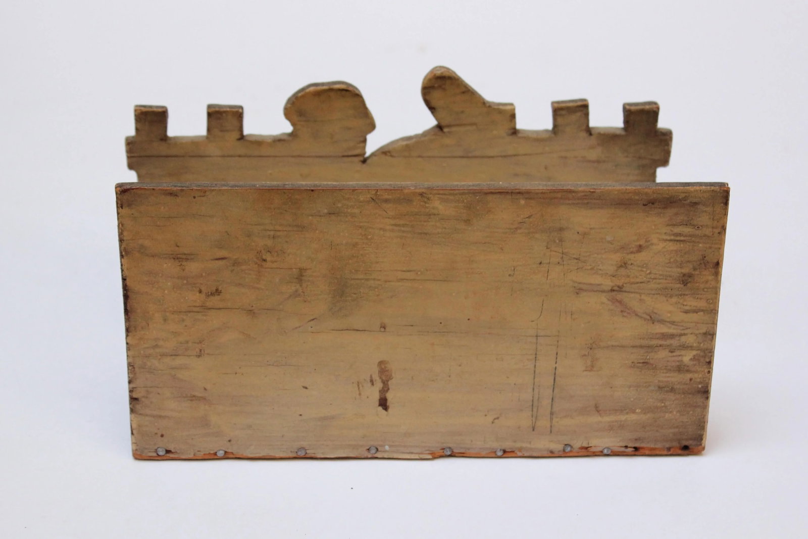Vintage Folk Art Wooden "Postman" Letter Holder - 6