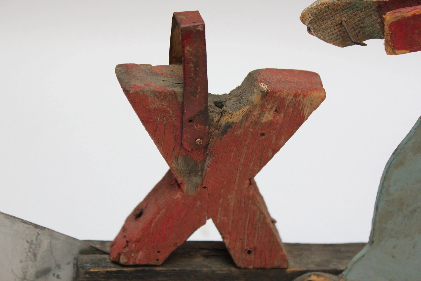 Early 20th Century Americana Folk Art Woodsman / Lumberjack Whirligig - 9