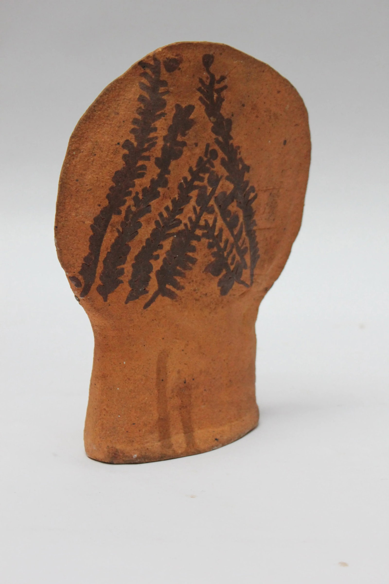 Vintage Studio Terracotta "Botanical" Sculpture Signed Polk 1974 - 2