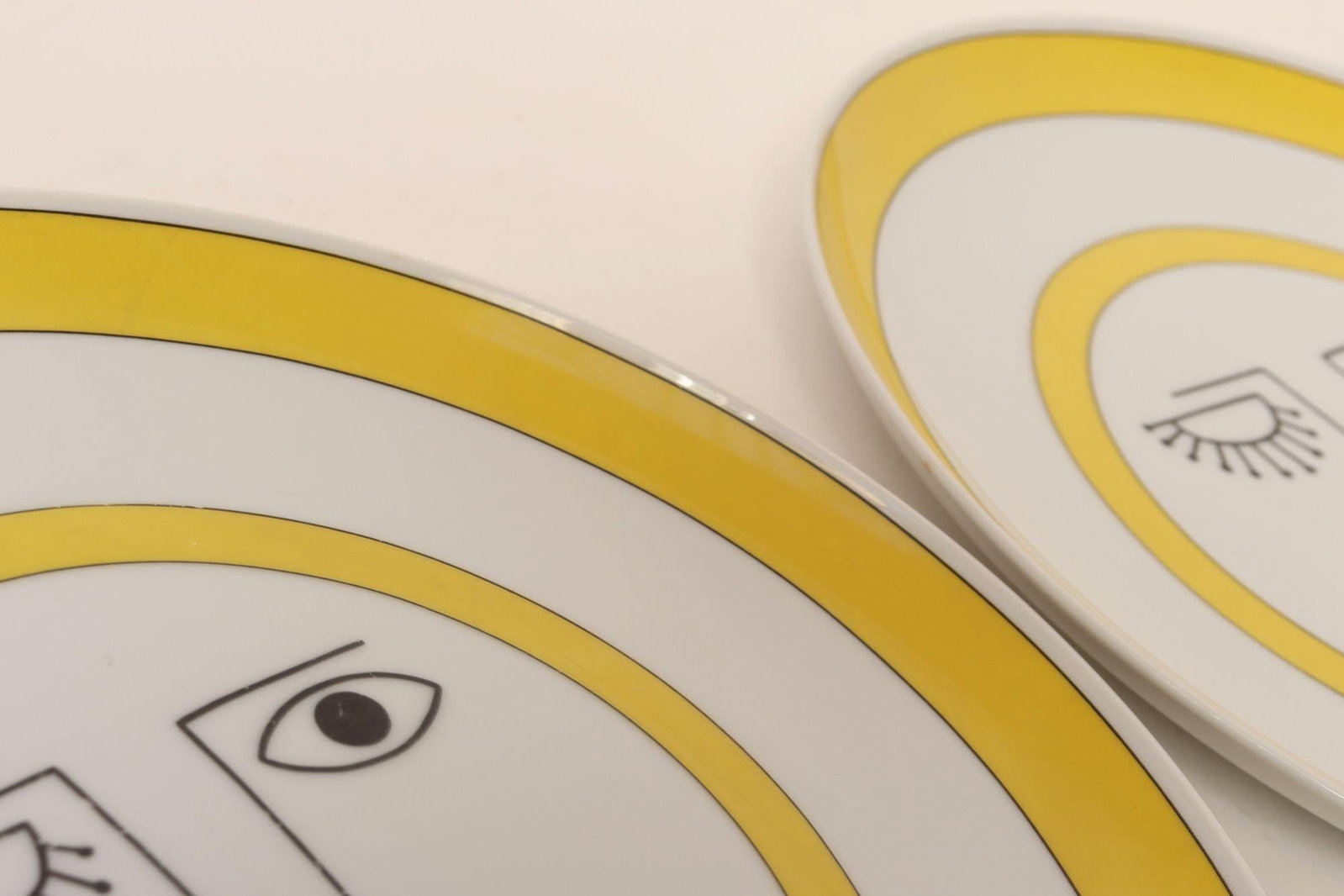 Set of Five Vintage Taste Setter Collection Winking Lion Plates by Sigma Italy - 11