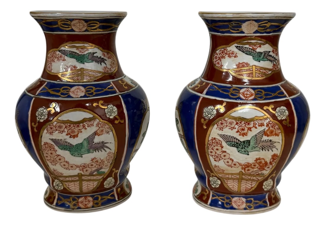 Andrea by Sadek Imari Vase -a Pair (1 of 8)