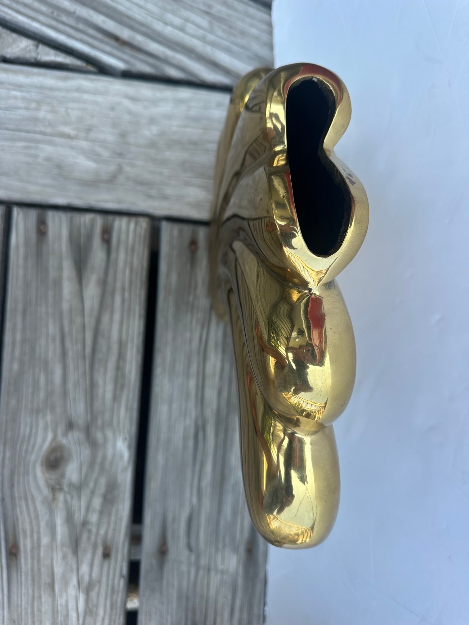 1980s Dolbi Cashier Cast Brass Vases -a Pair - 6
