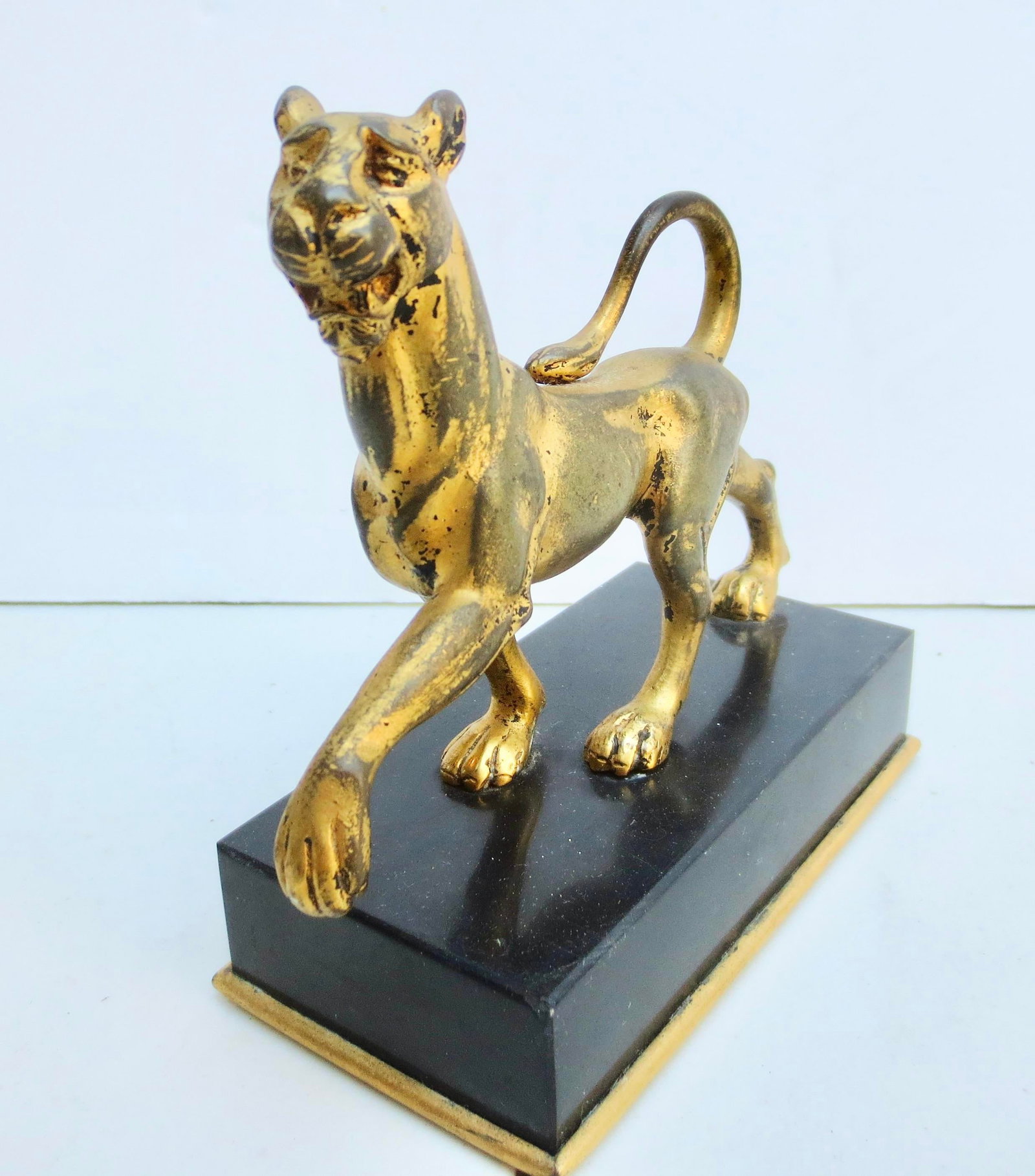 E. F.Caldwell and Co. Gilt Bronze Panther Circa 1900 - 4