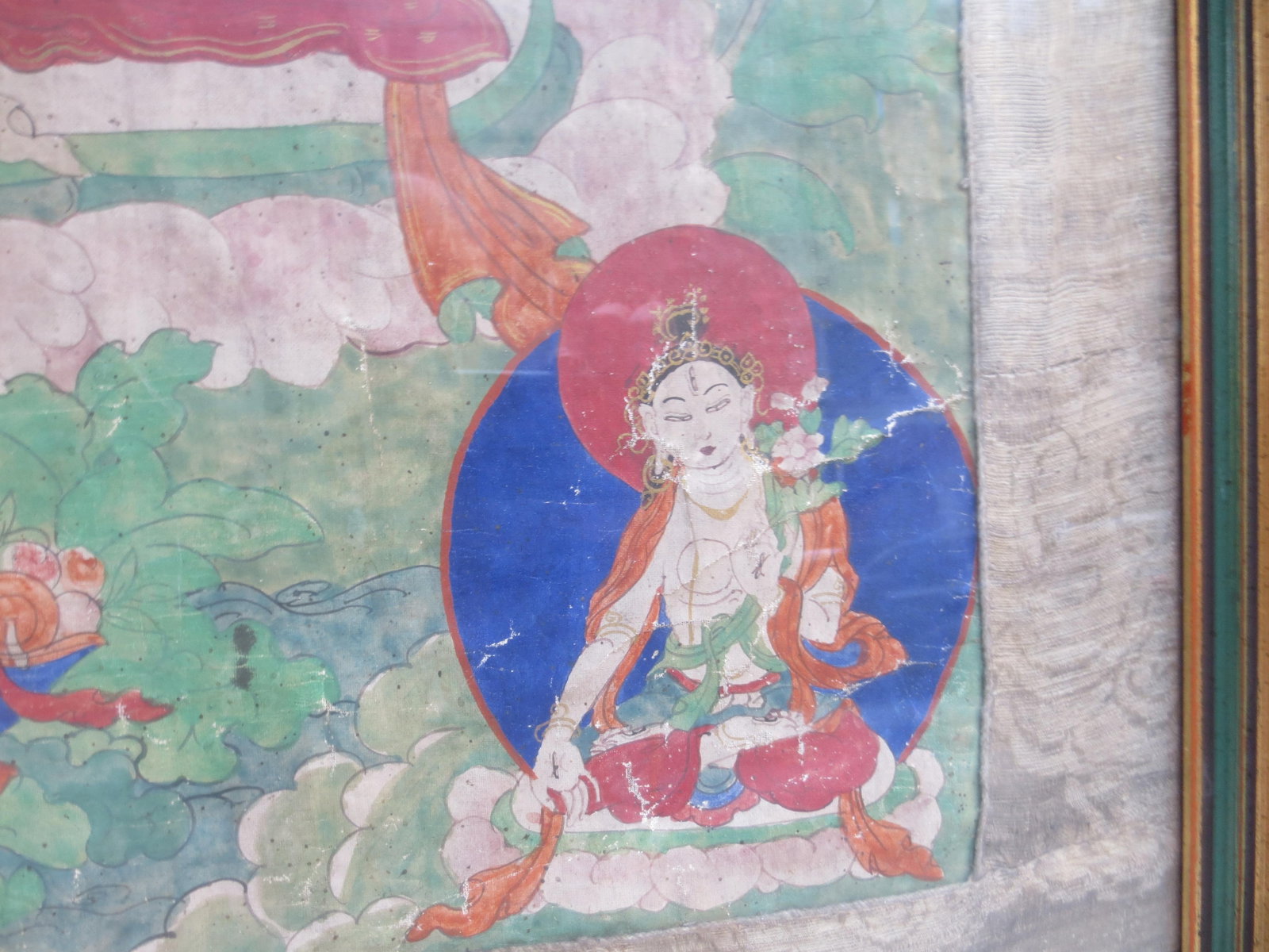 Antique Tibetan Tanka White Tara 18th - 3