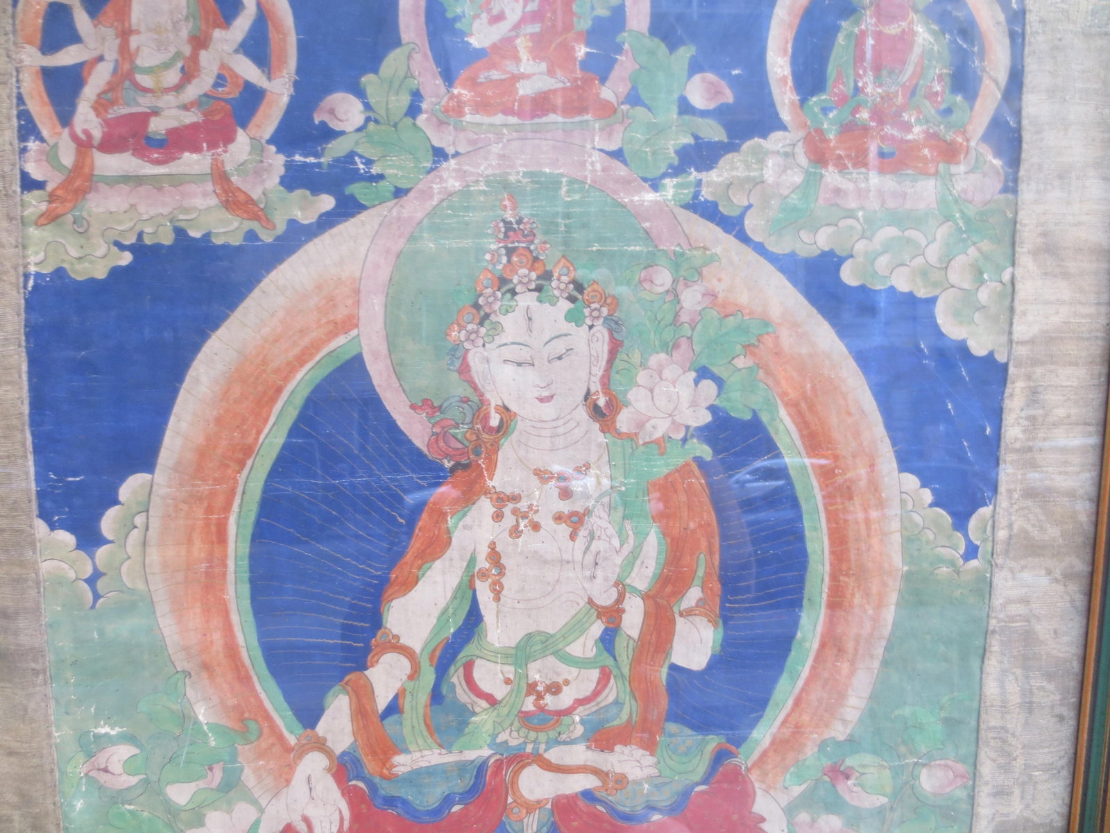 Antique Tibetan Tanka White Tara 18th - 5
