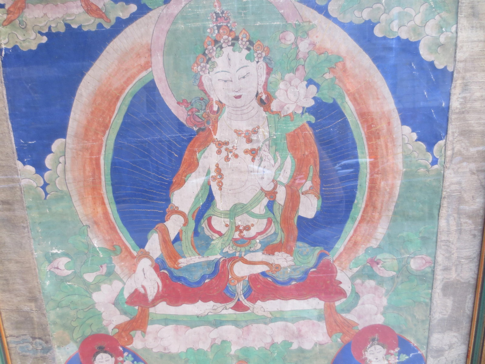 Antique Tibetan Tanka White Tara 18th - 6