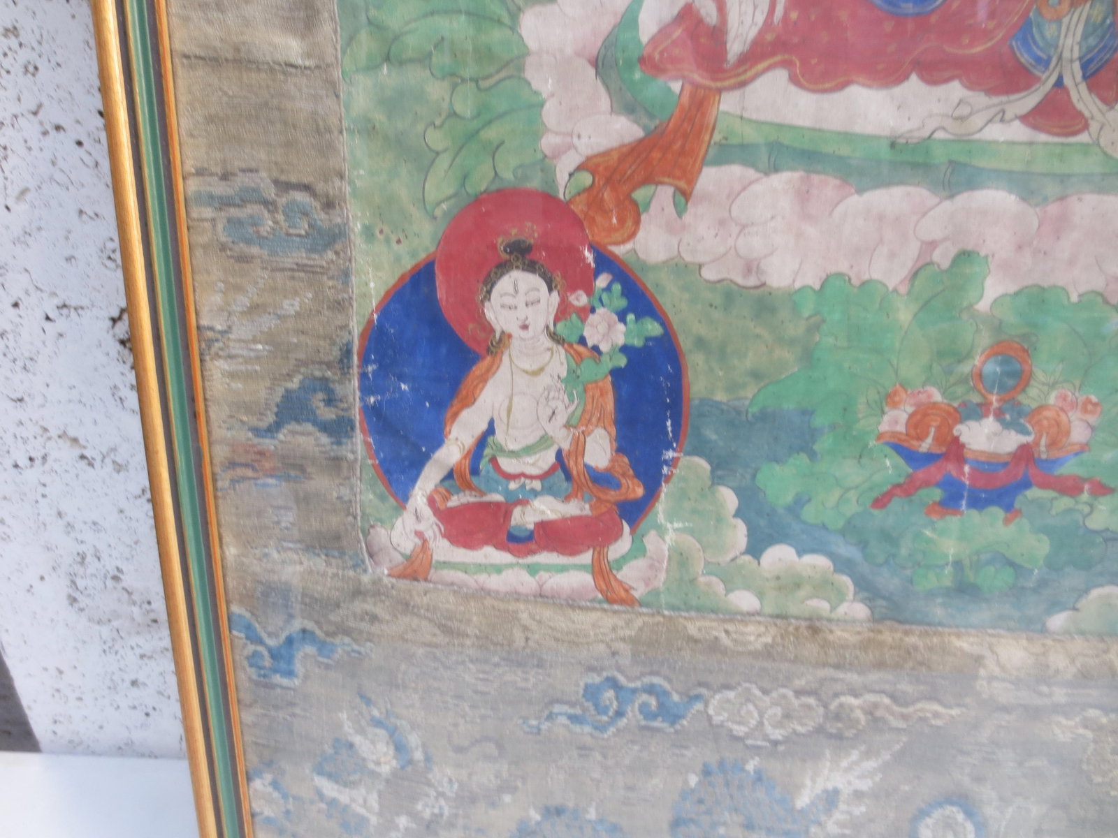 Antique Tibetan Tanka White Tara 18th - 7