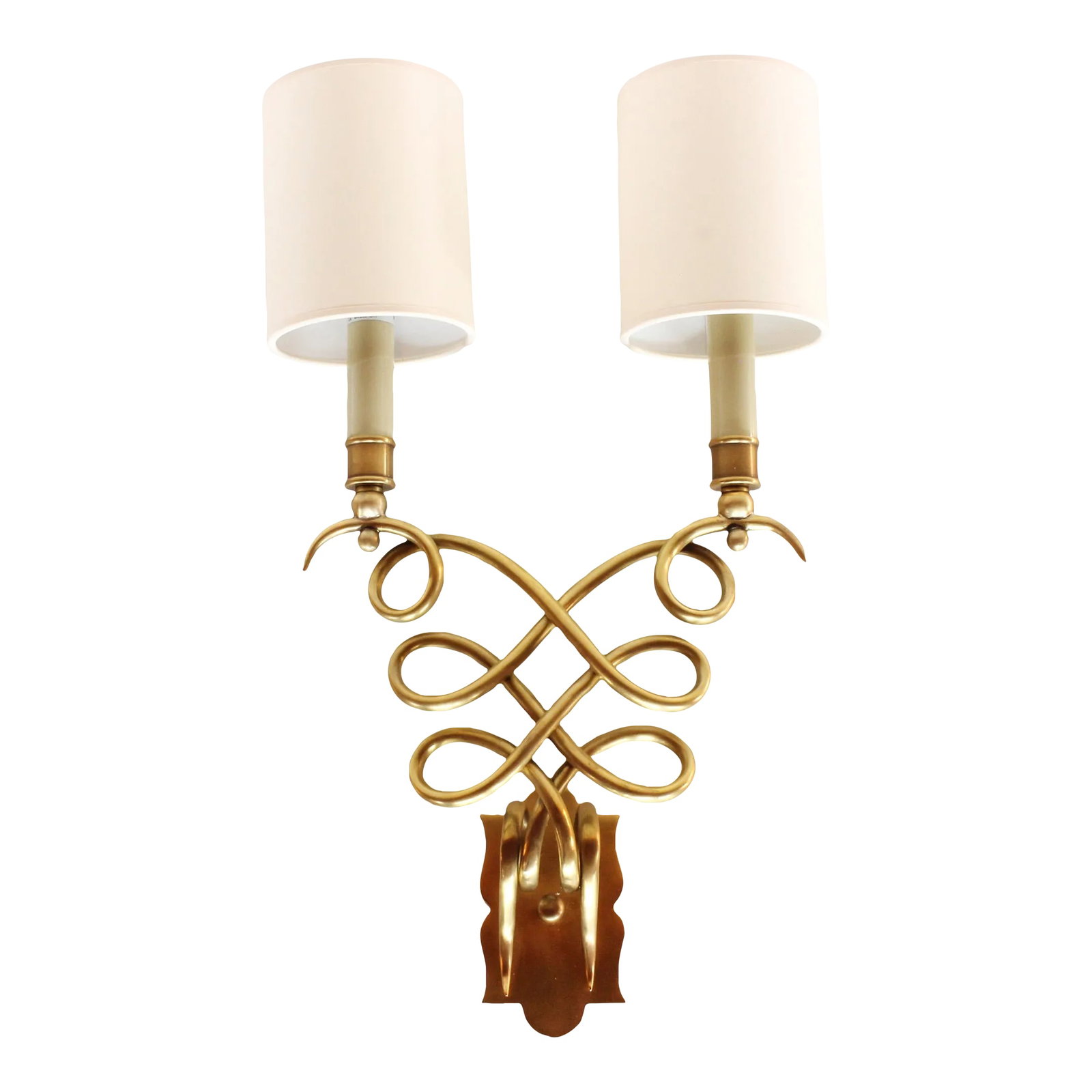 Catherine Brass Double Socket Sconce (1 of 4)