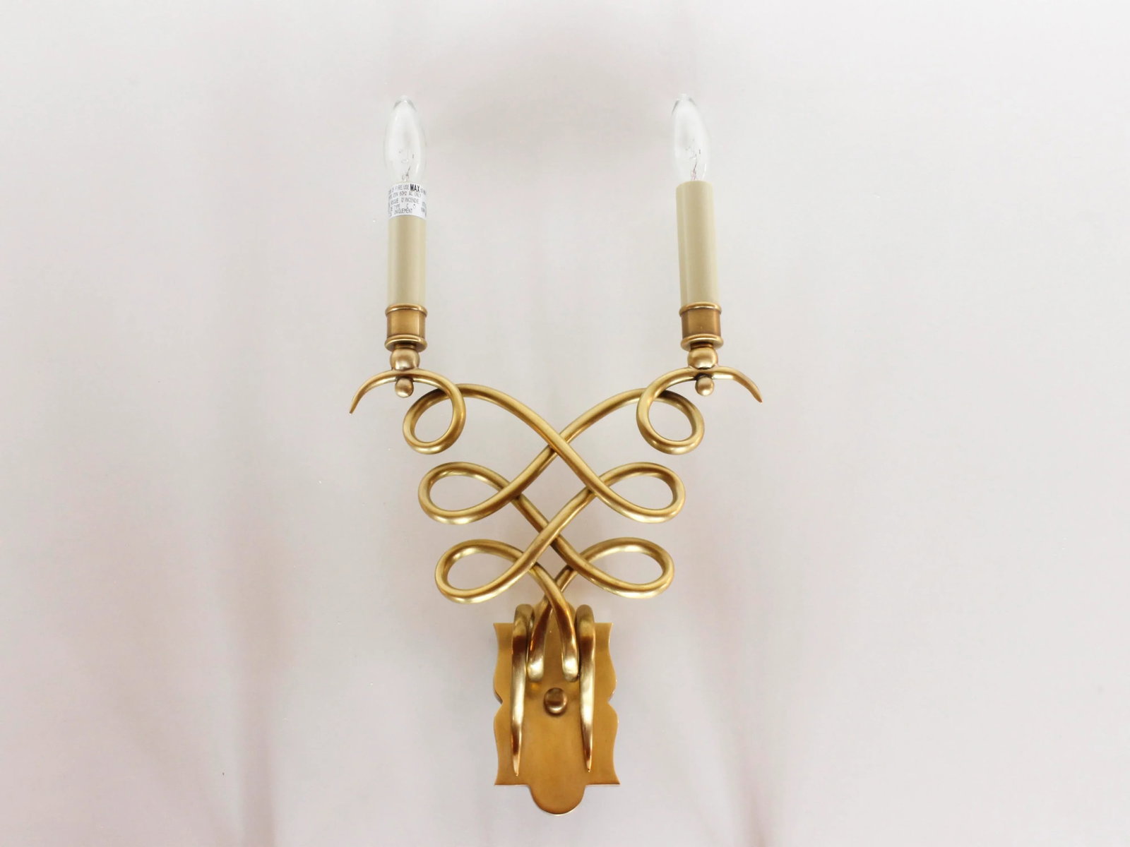 Catherine Brass Double Socket Sconce - 3