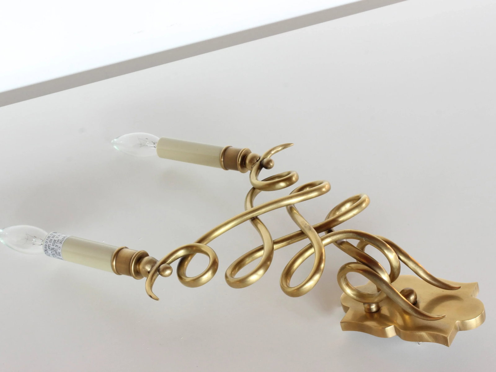Catherine Brass Double Socket Sconce - 4