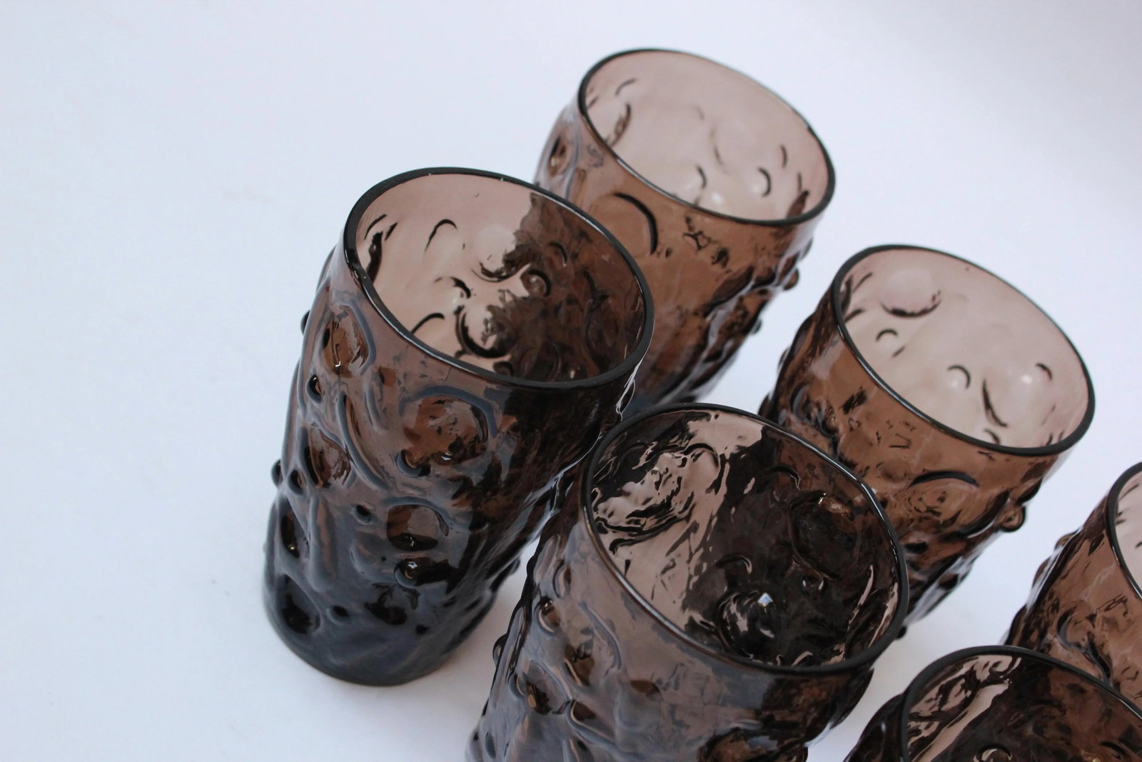 Set of Eight "El Rancho" Morocco Brown Juice Glasses by Bryce Brothers - 5