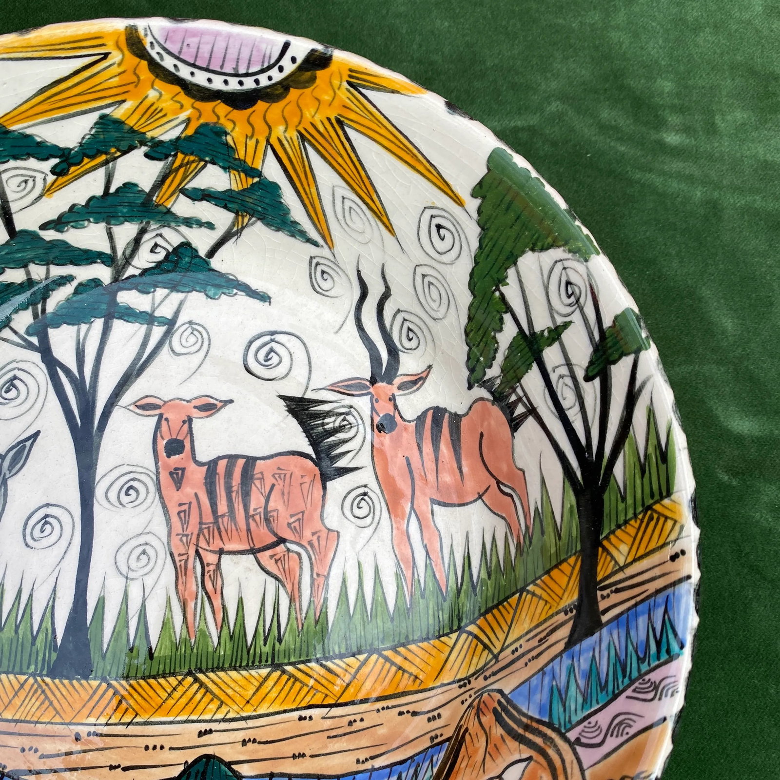1970s Hand Painted Detailed Bowl - 2