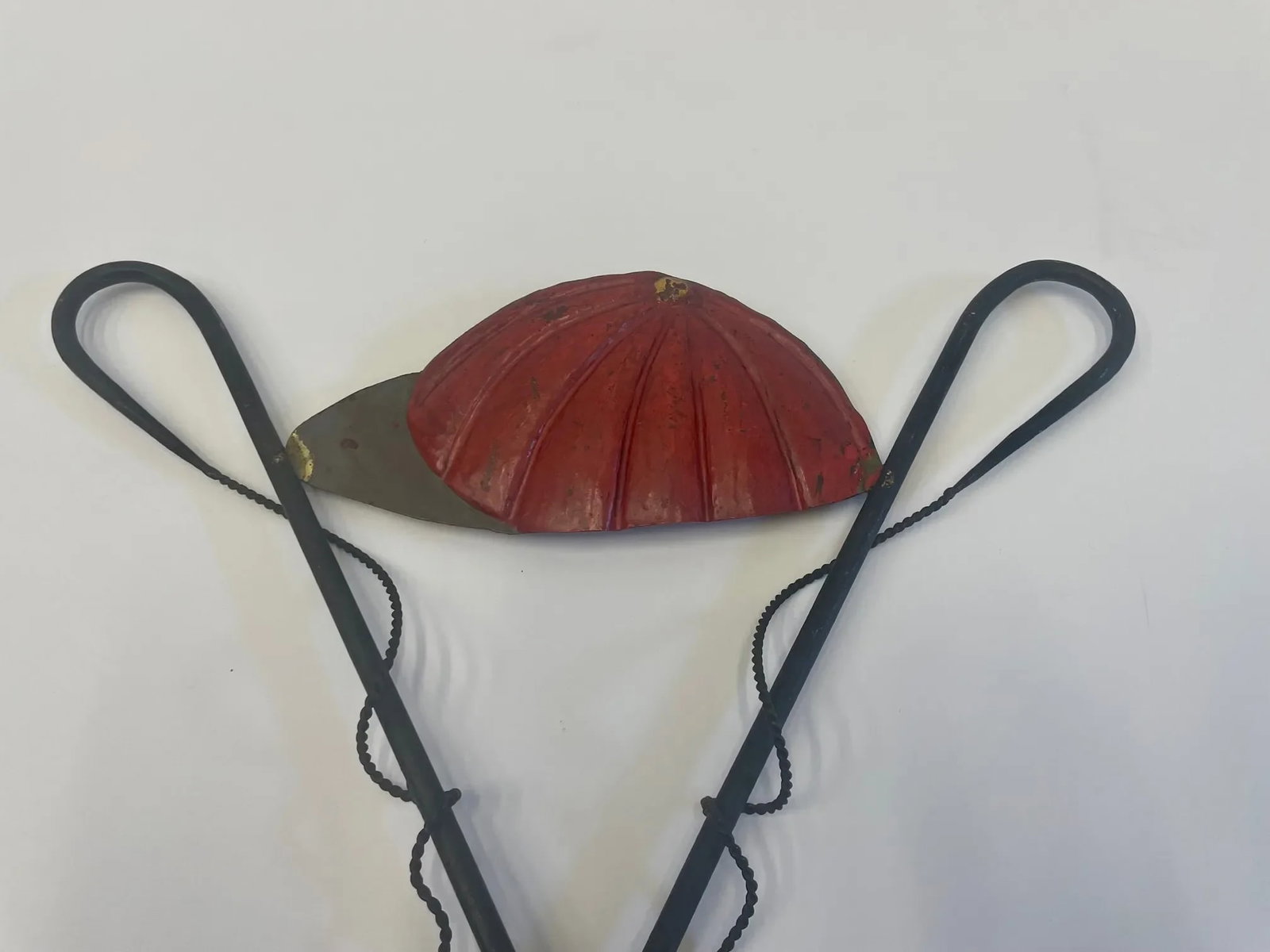 Painted Giltiron Vintage Equestrian Themed Wall Sculpture - 5