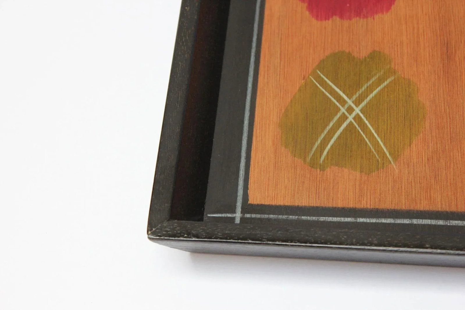 Set of Two Israeli Hand-Painted Trays by Aharon and Reut Shahar for Kakadu - 4