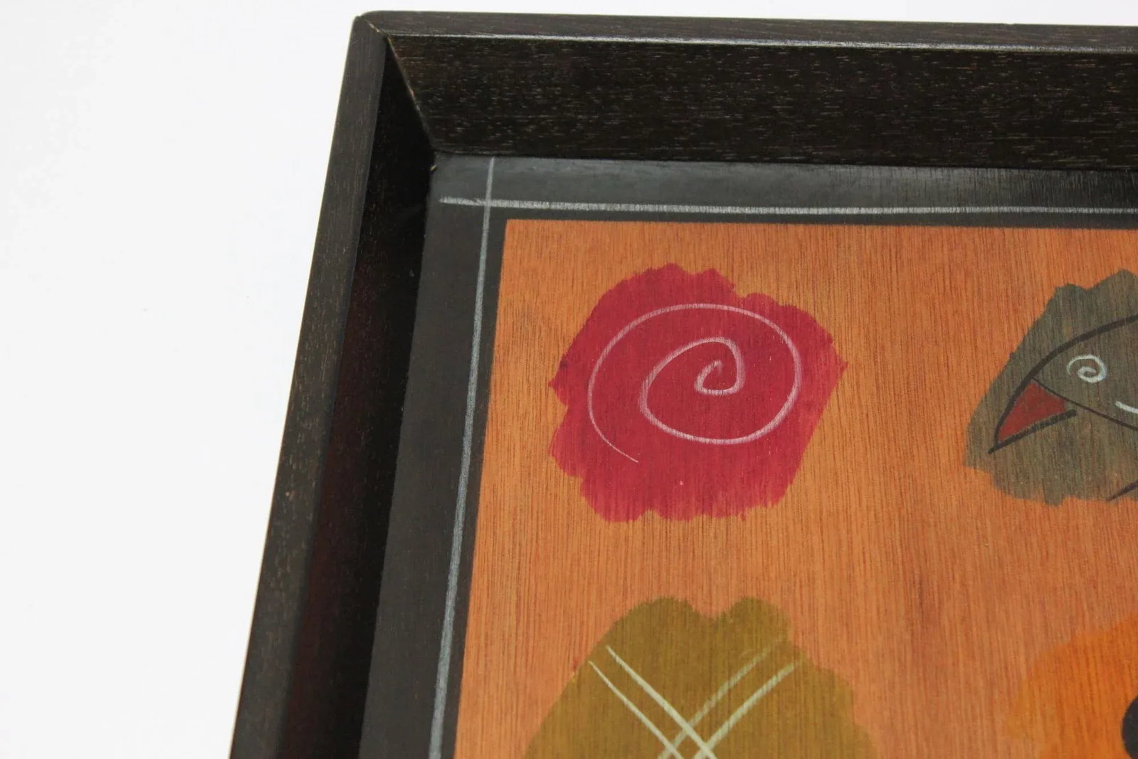 Set of Two Israeli Hand-Painted Trays by Aharon and Reut Shahar for Kakadu - 6