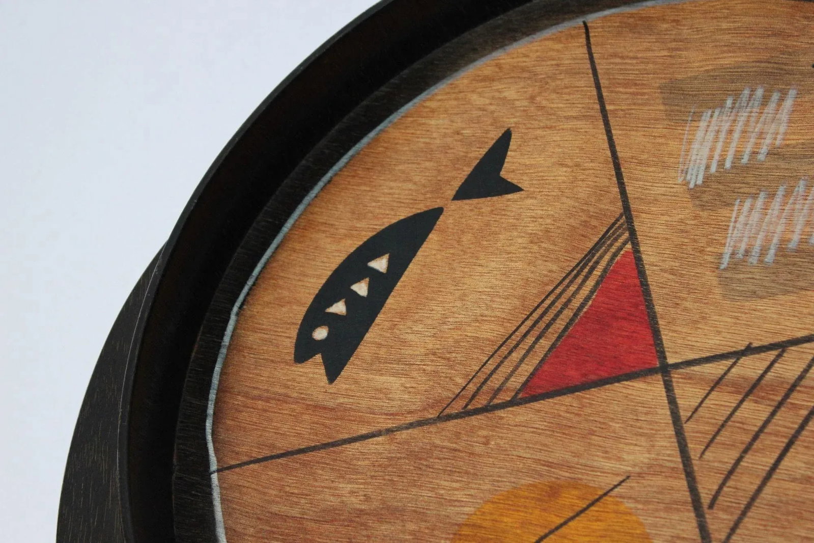 Set of Two Israeli Hand-Painted Trays by Aharon and Reut Shahar for Kakadu - 9