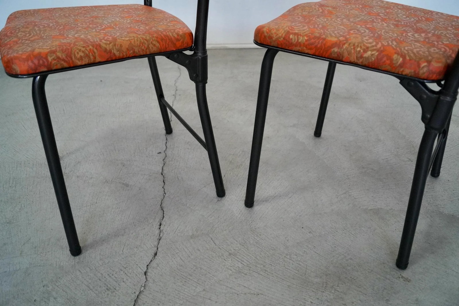 1960's Mid-Century Modern Folding Dining Chairs - a Pair - 11