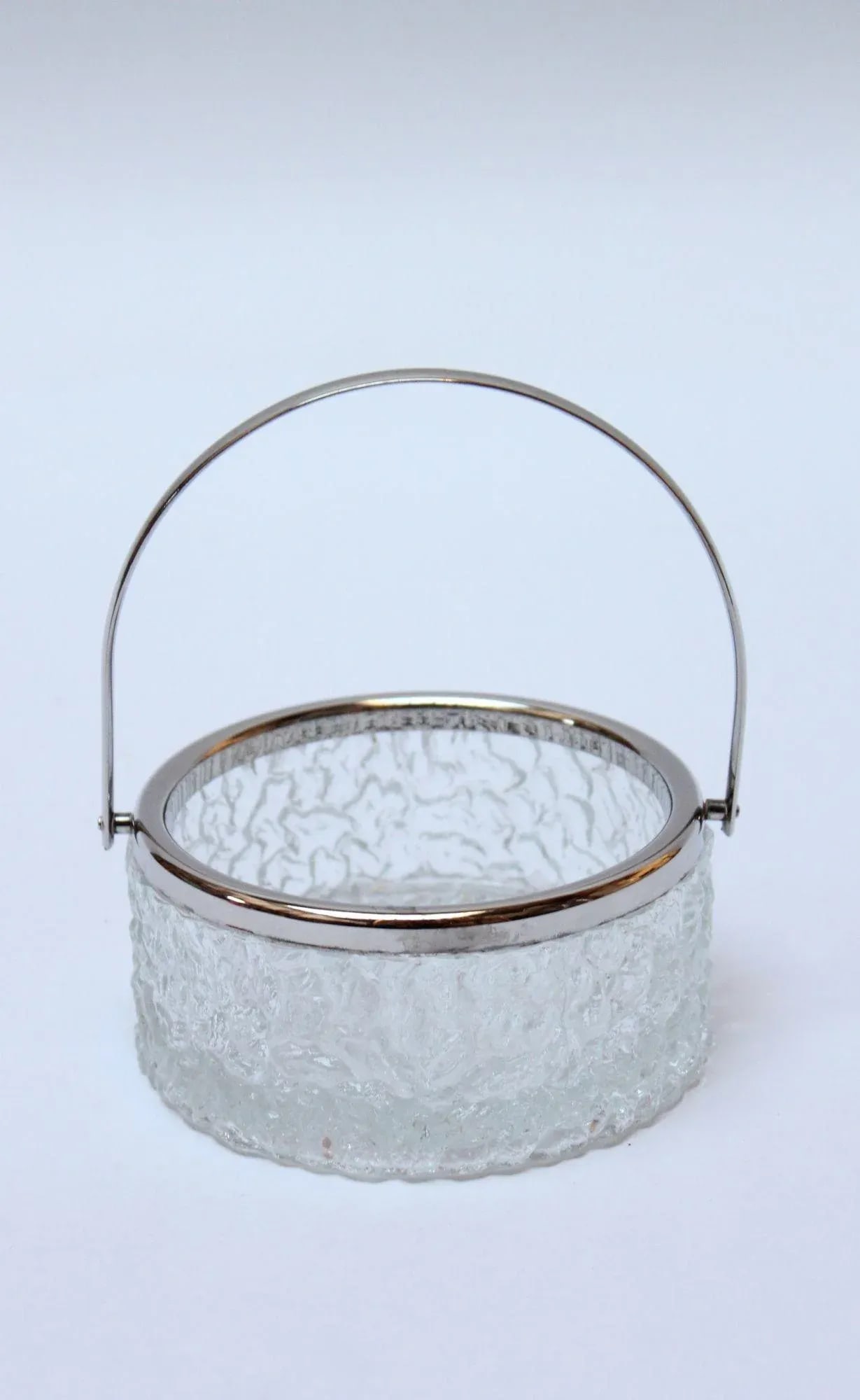 1940s Art Deco Crystal and Silverplate Bon Bon Dish - 11