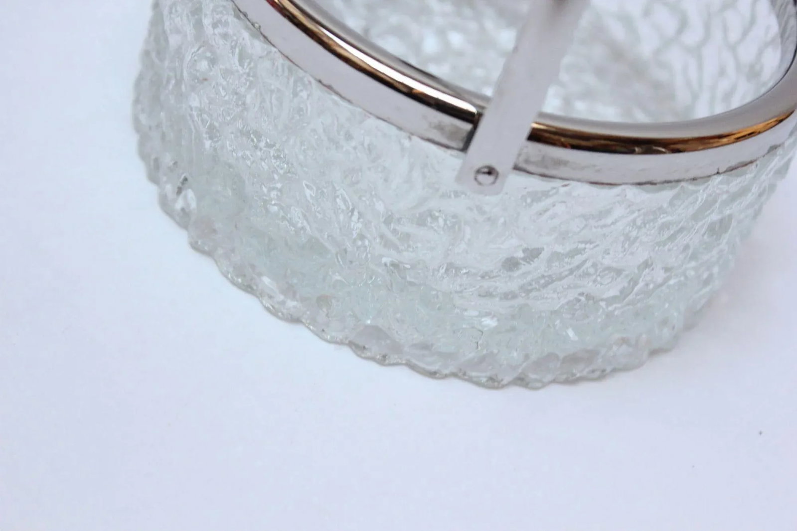 1940s Art Deco Crystal and Silverplate Bon Bon Dish - 7