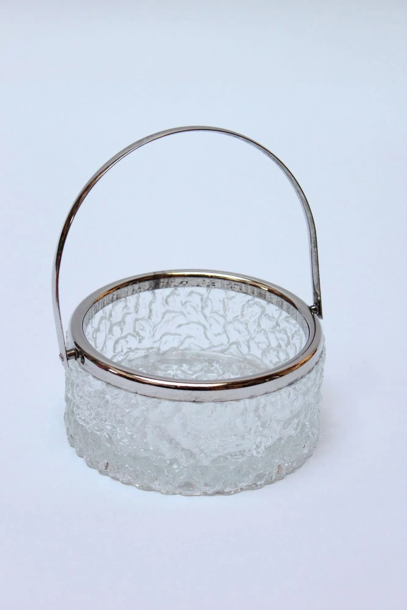 1940s Art Deco Crystal and Silverplate Bon Bon Dish - 9