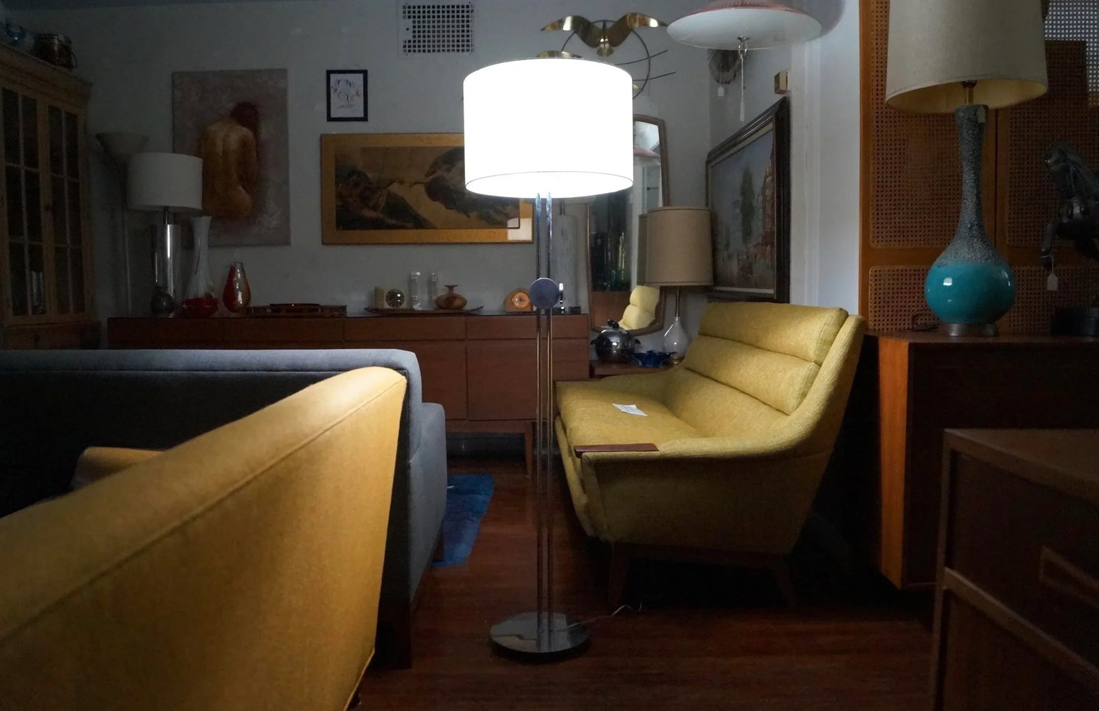 1960's Mid-Century Modern Robert Sonneman Adjustable Floor Lam - 11