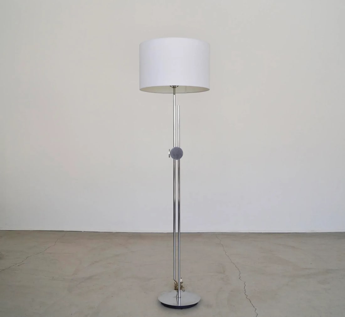 1960's Mid-Century Modern Robert Sonneman Adjustable Floor Lam - 13