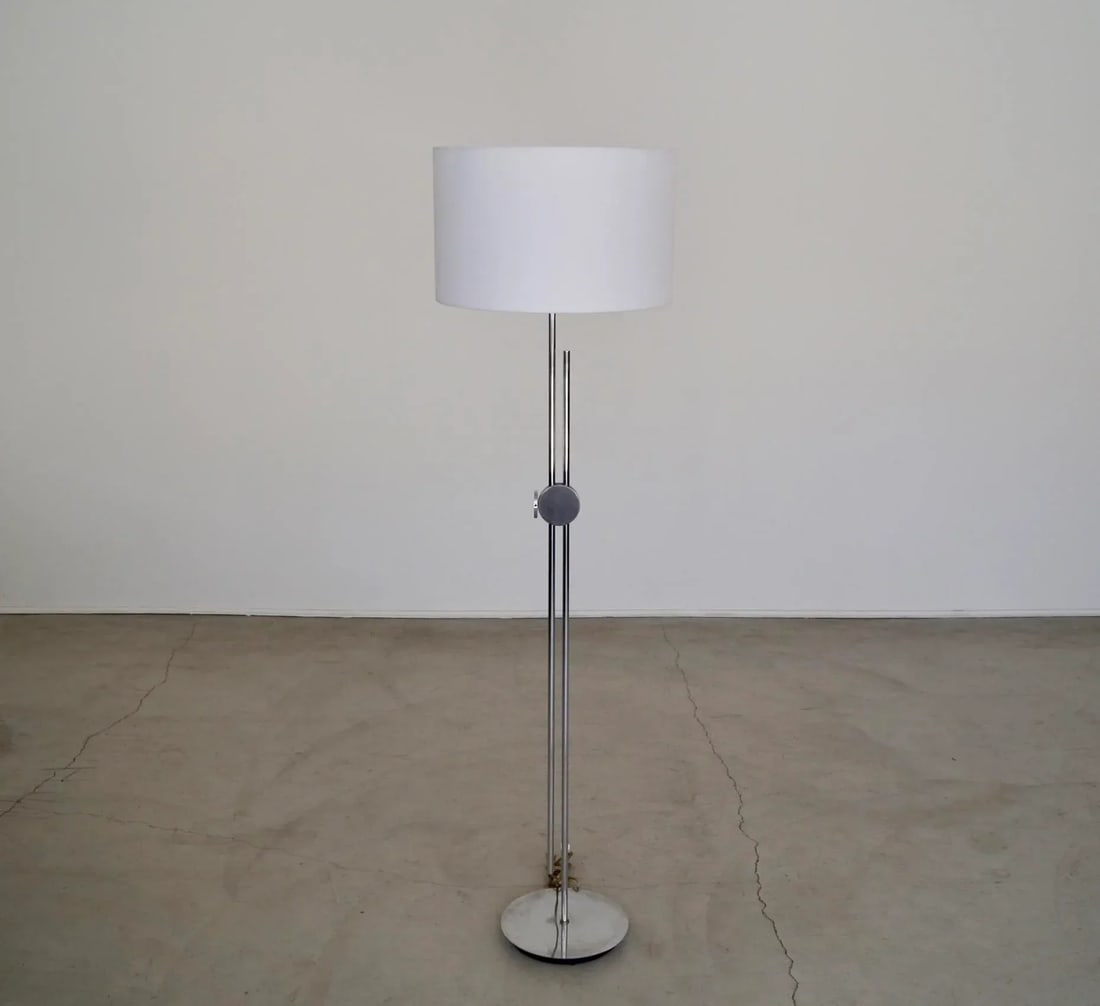 1960's Mid-Century Modern Robert Sonneman Adjustable Floor Lam - 3