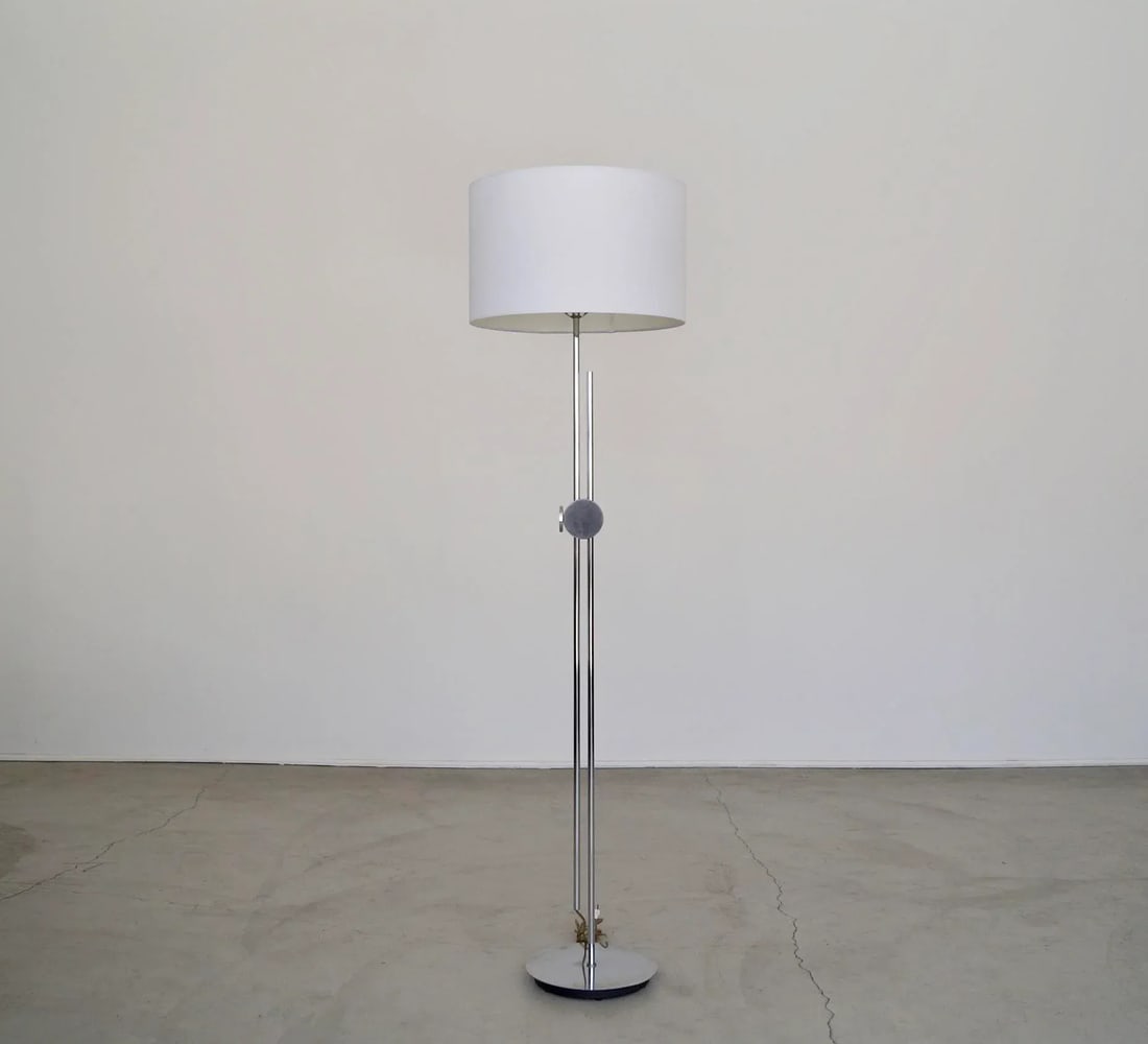1960's Mid-Century Modern Robert Sonneman Adjustable Floor Lam - 4