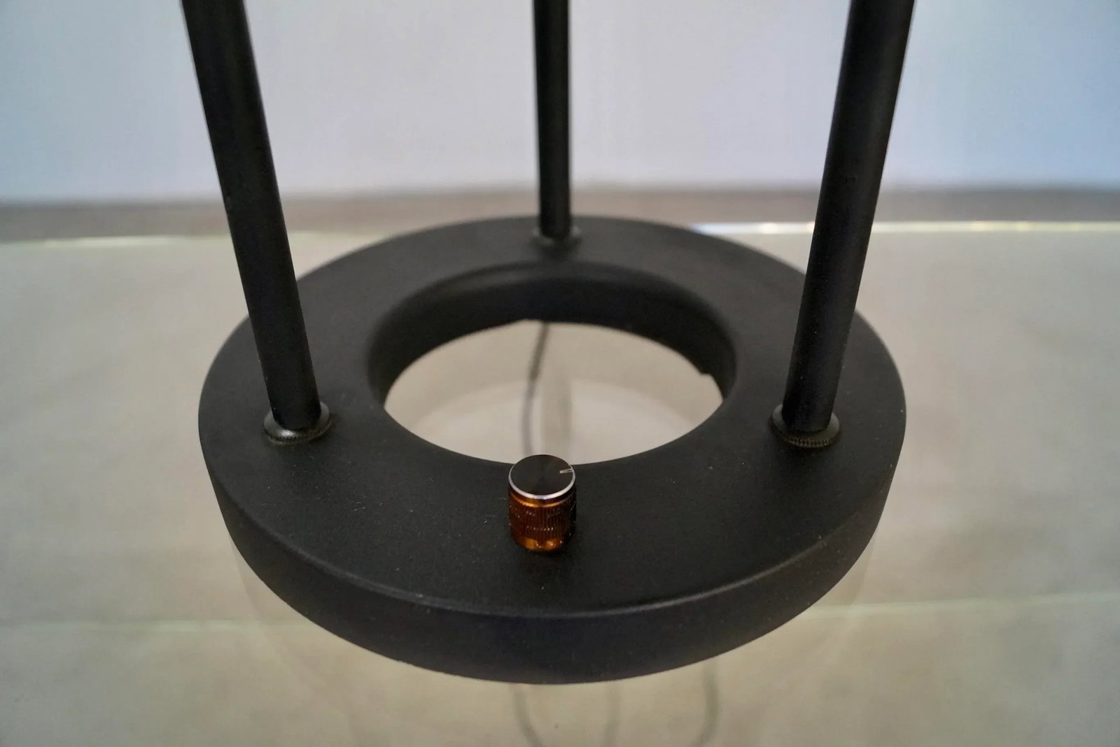 1980's Postmodern Robert Sonneman Saucer Table Lamp - 6