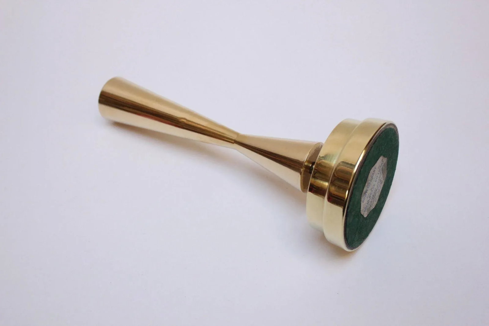 Vintage Solid Brass Sculptural Candlestick/Bud Vase by Crown - 7