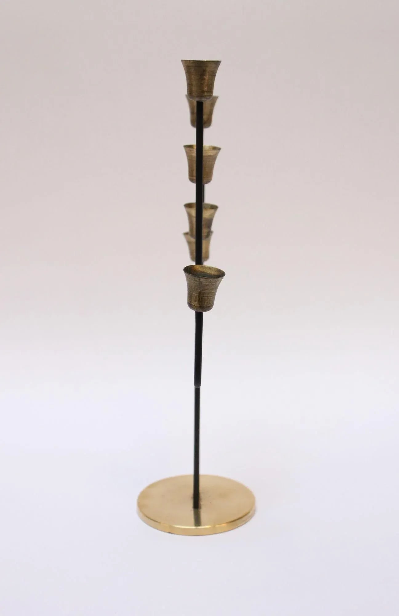 Danish Modern Seven-Arm Brass Candelabrum by Svend Aage Holm Sørensen - 3