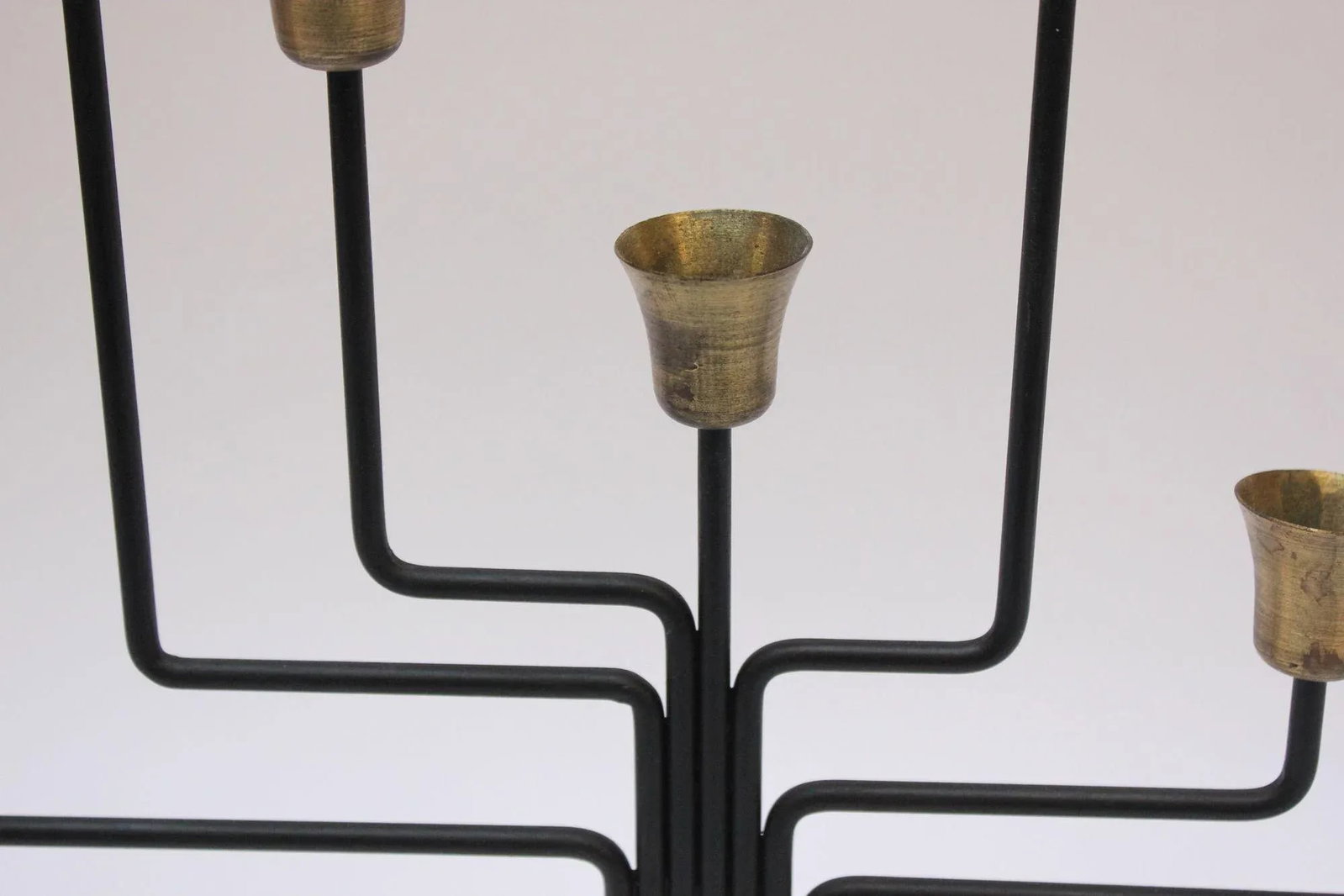 Danish Modern Seven-Arm Brass Candelabrum by Svend Aage Holm Sørensen - 9