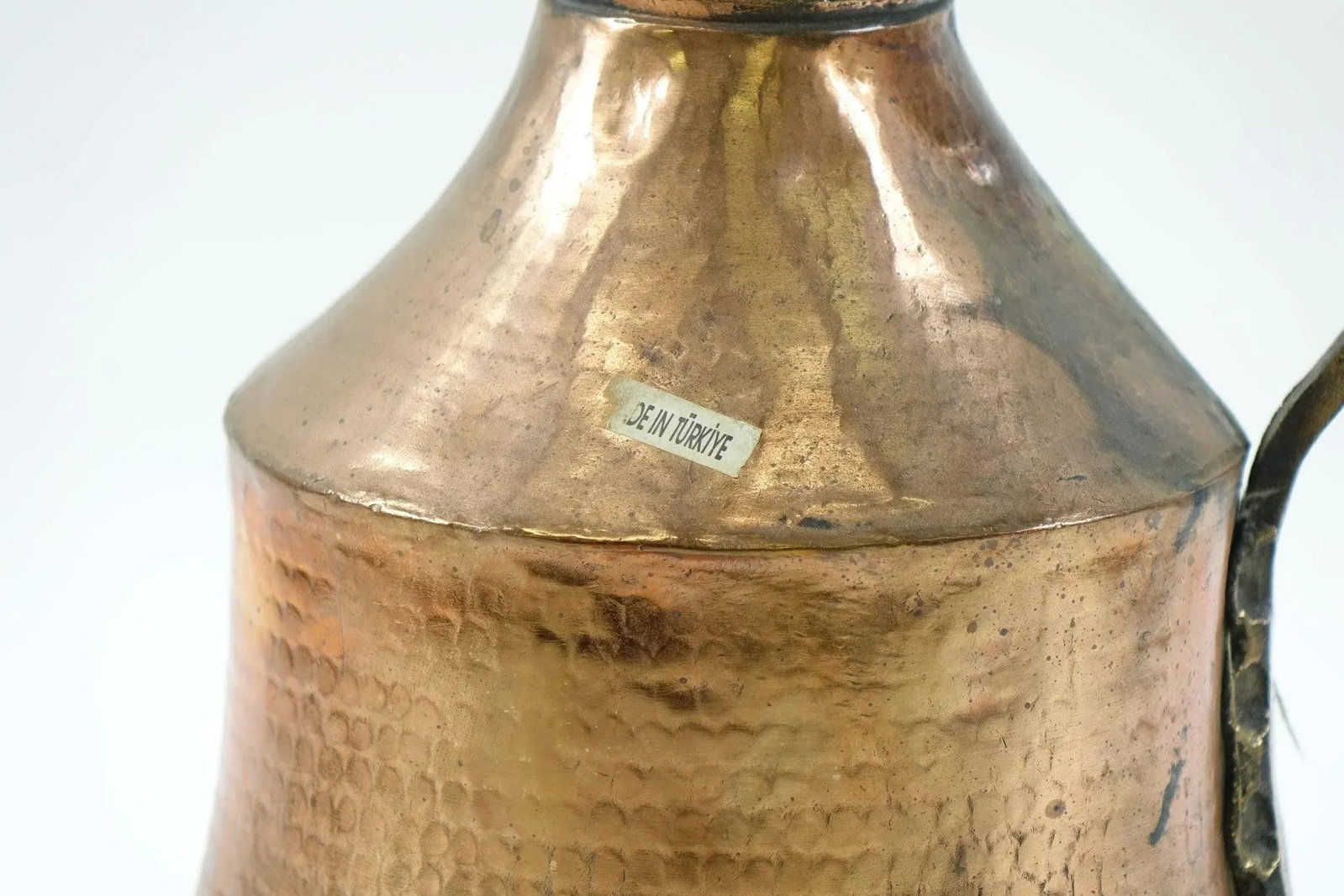 Antique Turkish Hammered Brass Water Container - 3