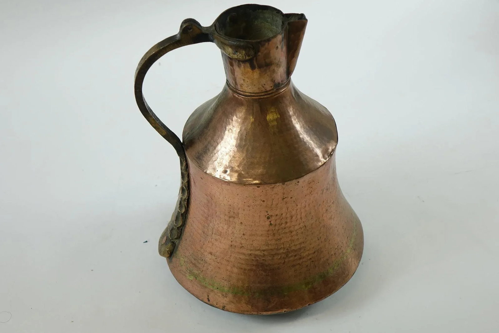Antique Turkish Hammered Brass Water Container - 6